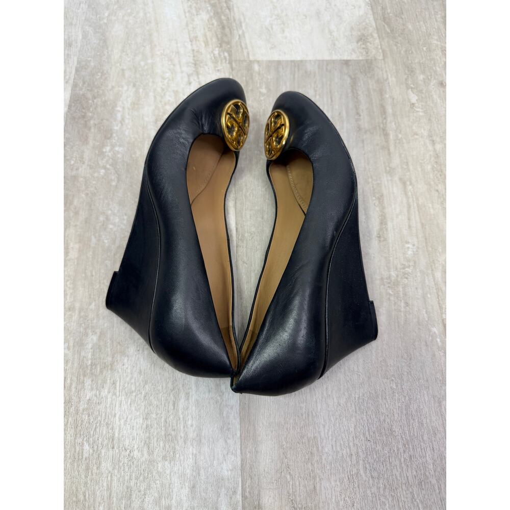 Tory Burch Chelsea wedge pumps Black Size 8 - Picture 5 of 6